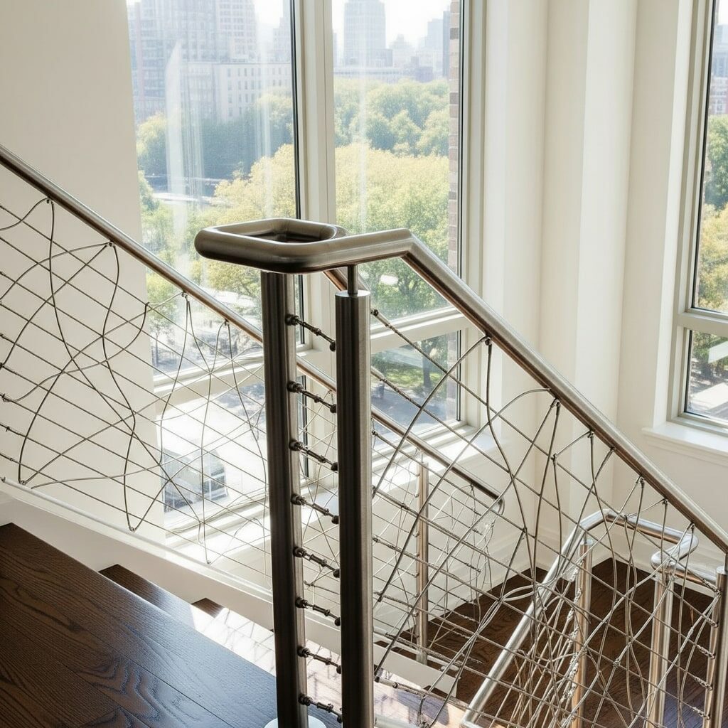 Railing tangga stainless steel