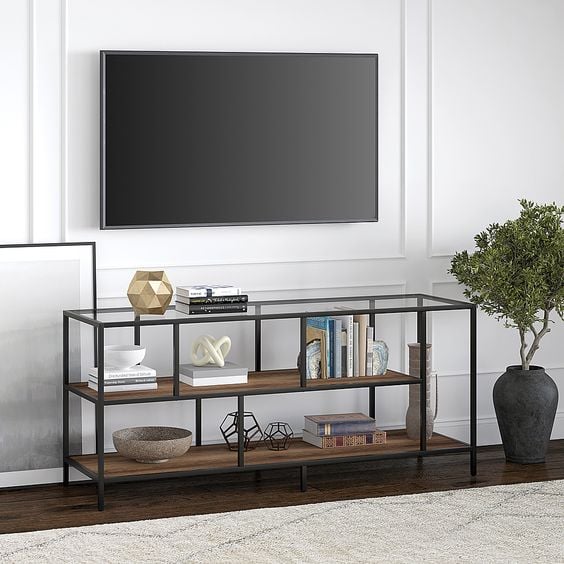 Furniture minimalis dari besi hollow dan kaca