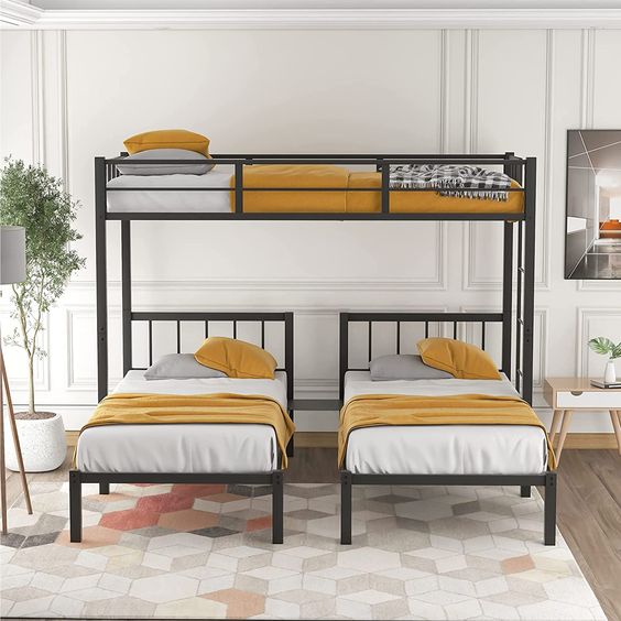 Tempat Tidur Tingkat Minimalis dengan Desain Bunk Bed