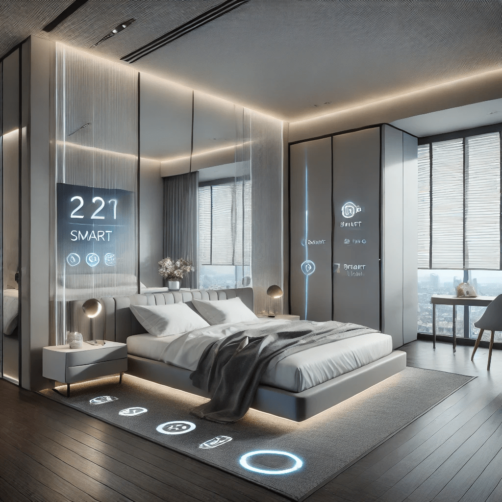 Desain Kamar Tidur dengan Smart Home Technology