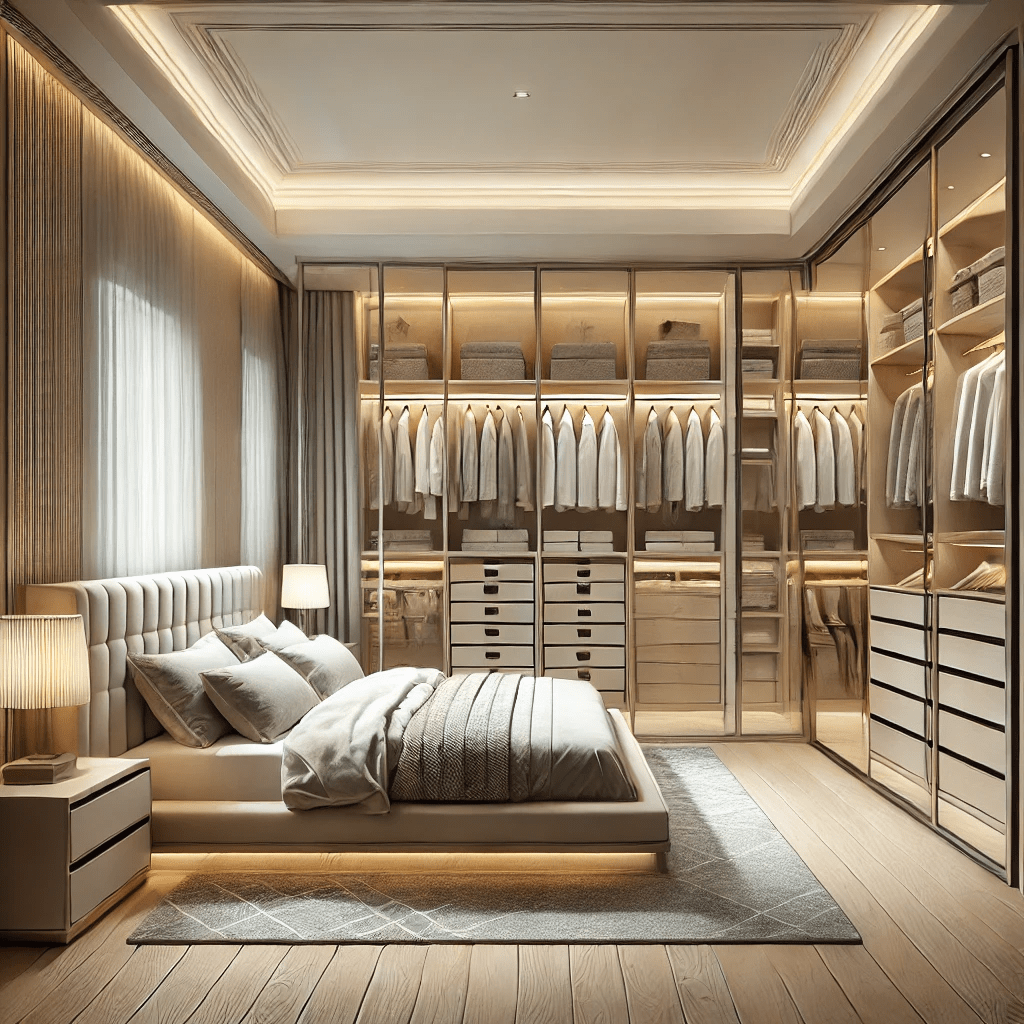 Desain Kamar Tidur dengan Walk-in Closet