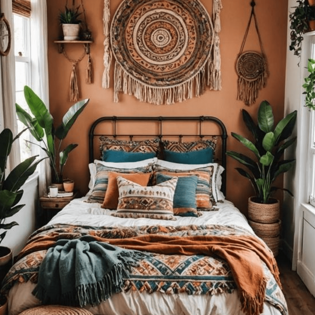 Desain Kamar Bohemian Chic