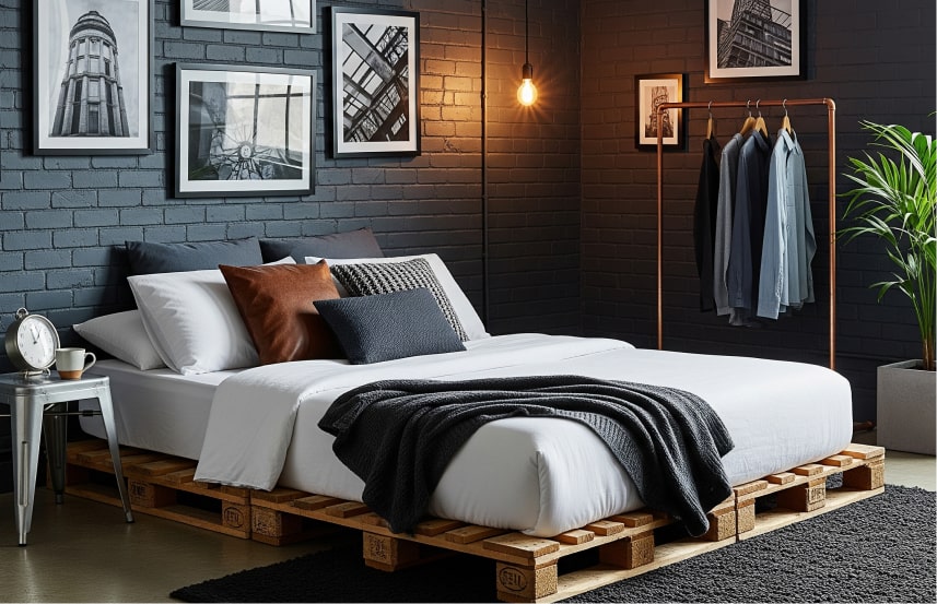 Dekorasi Kamar Estetik Low Budget Tampil Mewah Tanpa Mahal Gaya Industrial: Pesona Maskulin dari Material Mentah