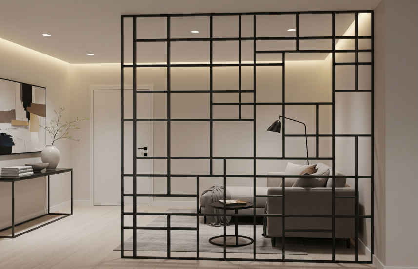 Model Sekat Ruang Tamu Minimalis Modern