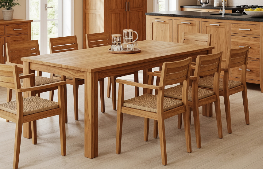 Bahan Kitchen Set yang Bagus dan Awet Kayu Jati (Teakwood)