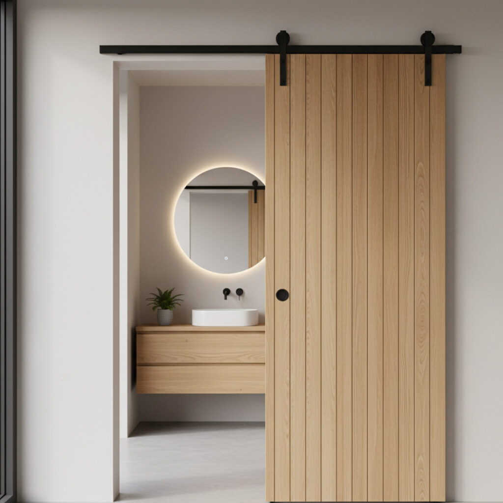 Pintu Kamar Mandi Gaya Japandi