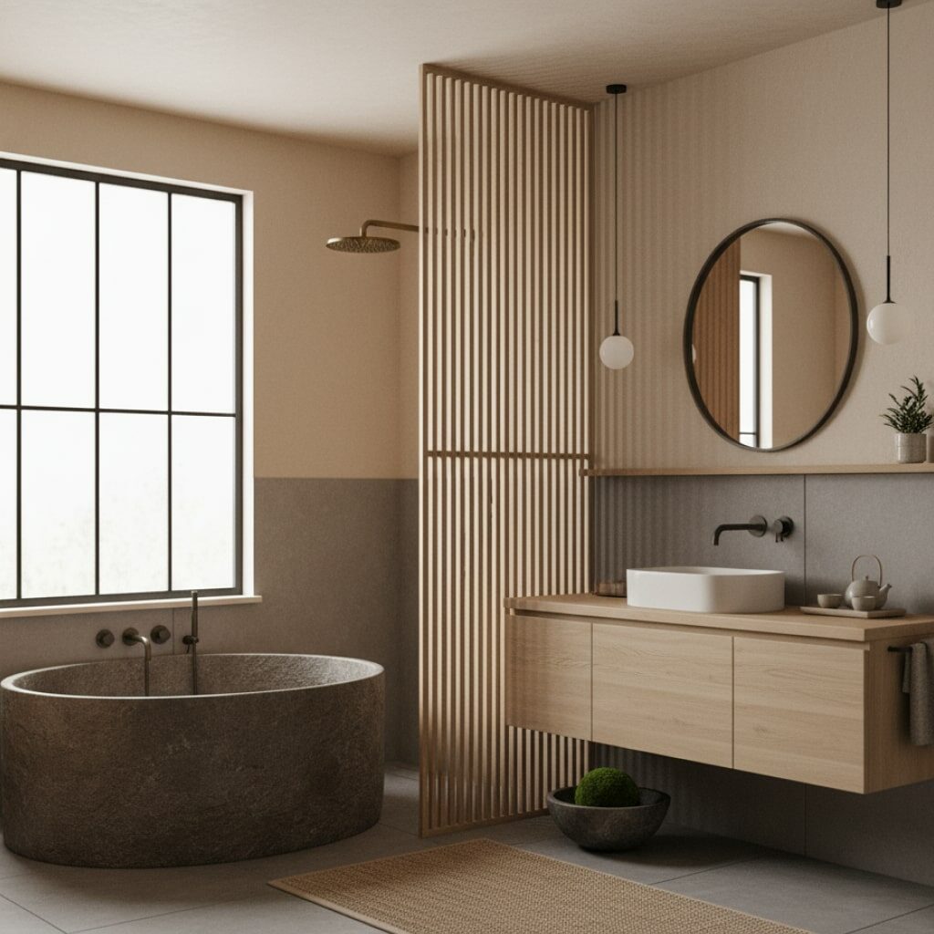 Kamar Mandi Gaya Japandi: Harmoni Zen dari Timur dan Barat