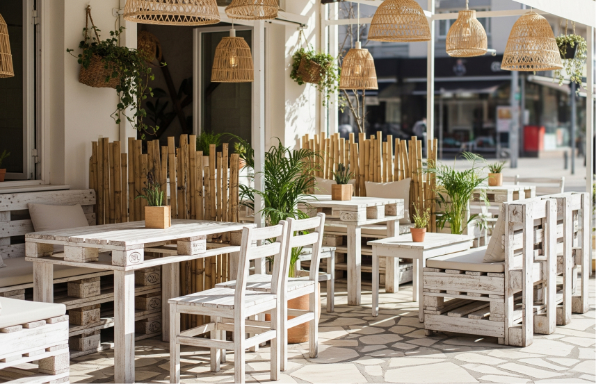 Konsep cafe outdoor murah Desain Cafe Minimalis Rustic: Hangat dan Membumi