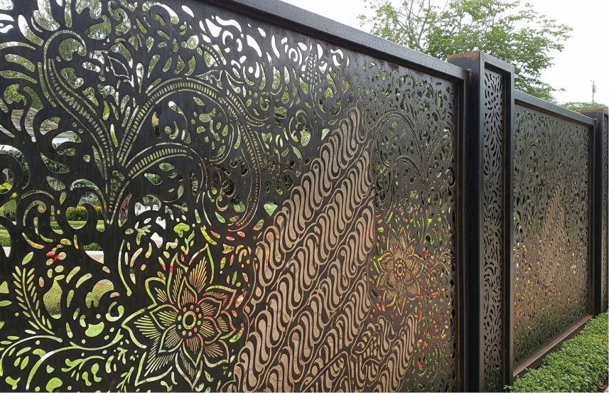 Pagar Perforated Metal Dekoratif/Kustom