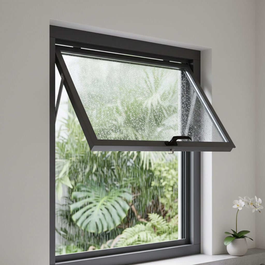 Model Kusen Jendela Minimalis Terbaru Jendela Jungkit (Top-Hung/Awning)