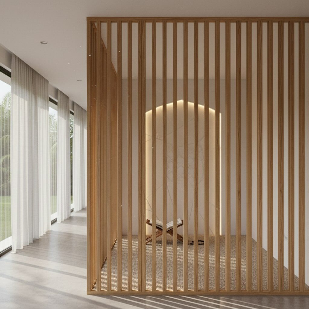 Mushola Kisi-kisi Kayu (Wooden Slats)