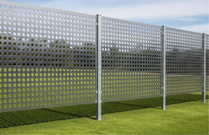 Pagar Perforated Metal Bulat (Round Hole)