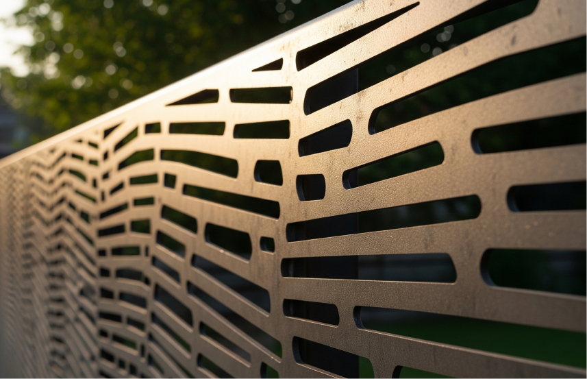 Pagar Perforated Metal Lonjong (Slot Hole)