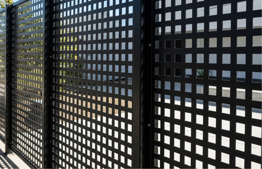 Pagar Perforated Metal Persegi (Square Hole)