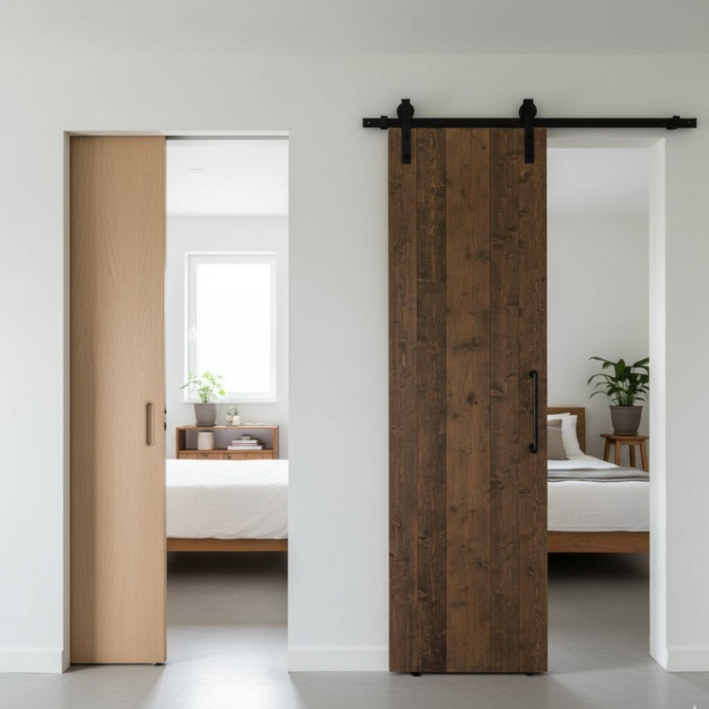 Pintu Kamar Tidur Modern Pintu Geser (Sliding & Barn Door)