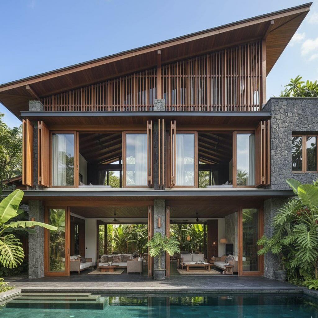 Rumah Adaptasi Cerdas Modern Tropis