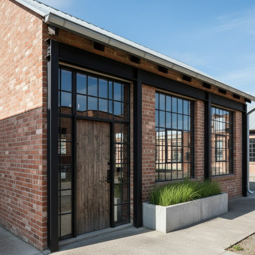 Rumah Sederhana Gaya Industrial