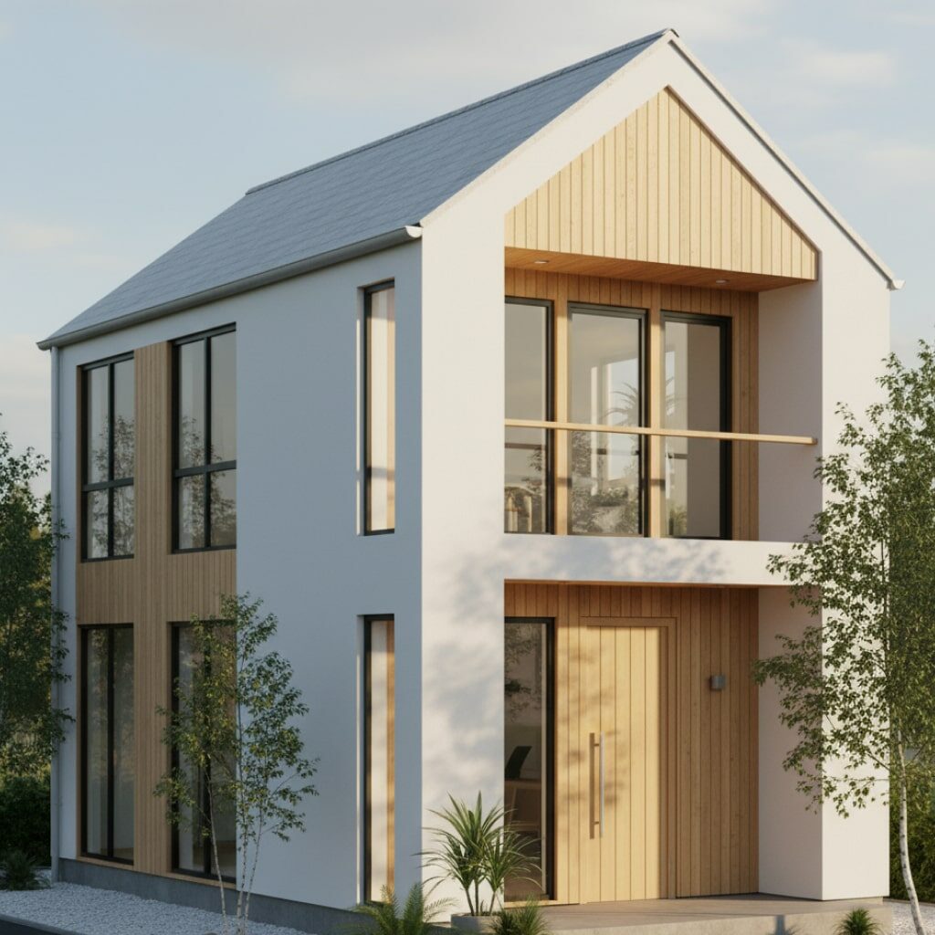 Rumah Tingkat Minimalis Gaya Skandinavia