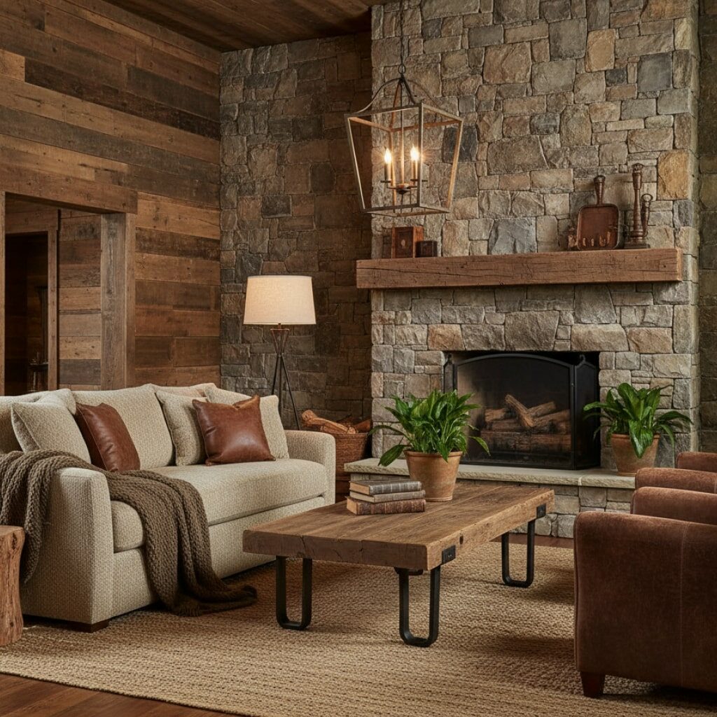 Rustic living room
