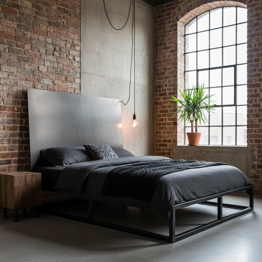 Desain Interior kamar Tidur Industrial