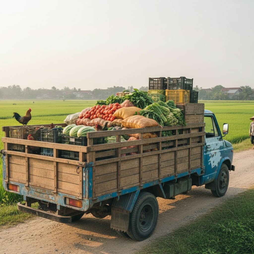 Karoseri Bak Terbuka (Open Deck) Bak Kayu