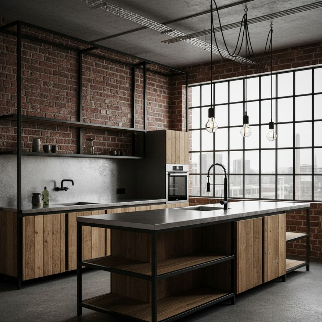 Kitchen Set Gaya Industrial