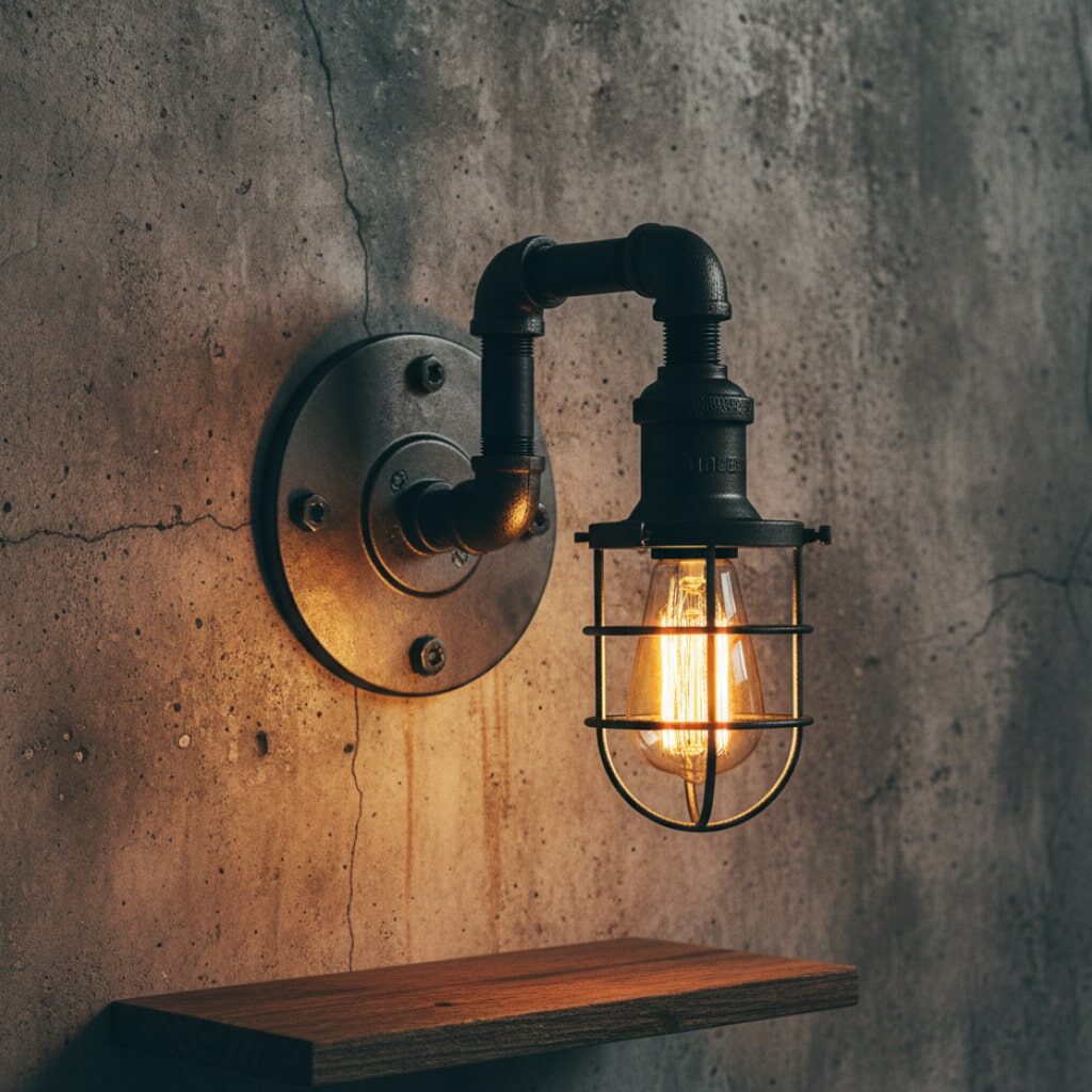 Lampu Dinding Gaya Industrial dan Rustic