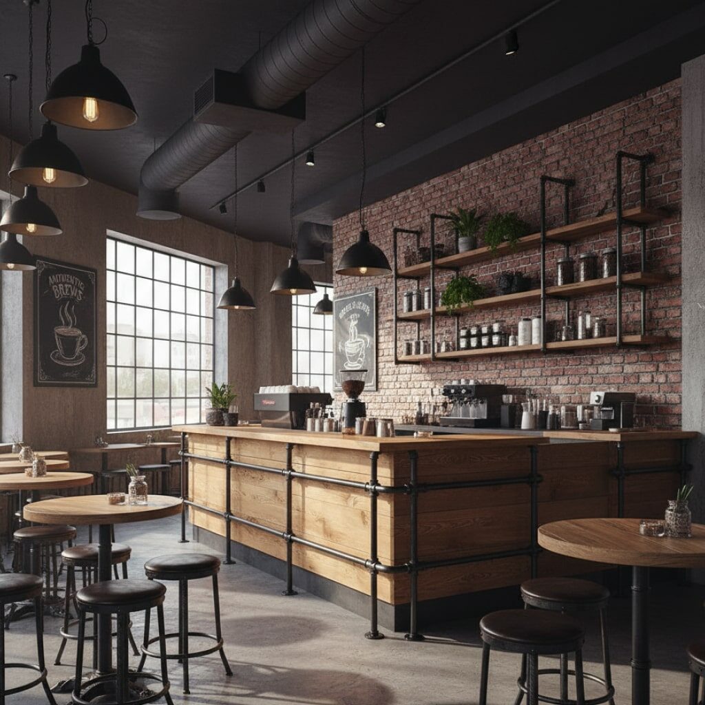 Meja Kasir Untuk Kafe dan Restoran Tampilan Industrial yang Berkarakter