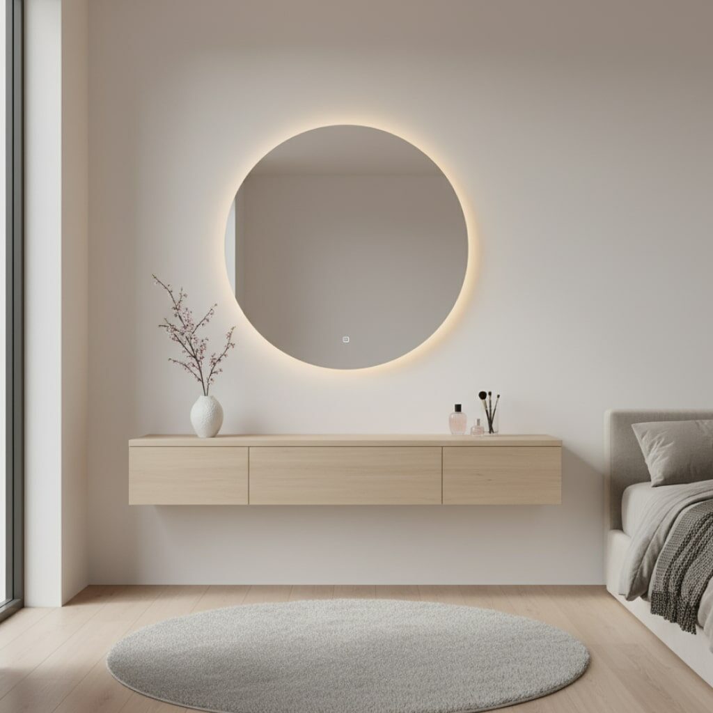 Meja Rias Minimalis Gantung (Floating Vanity)