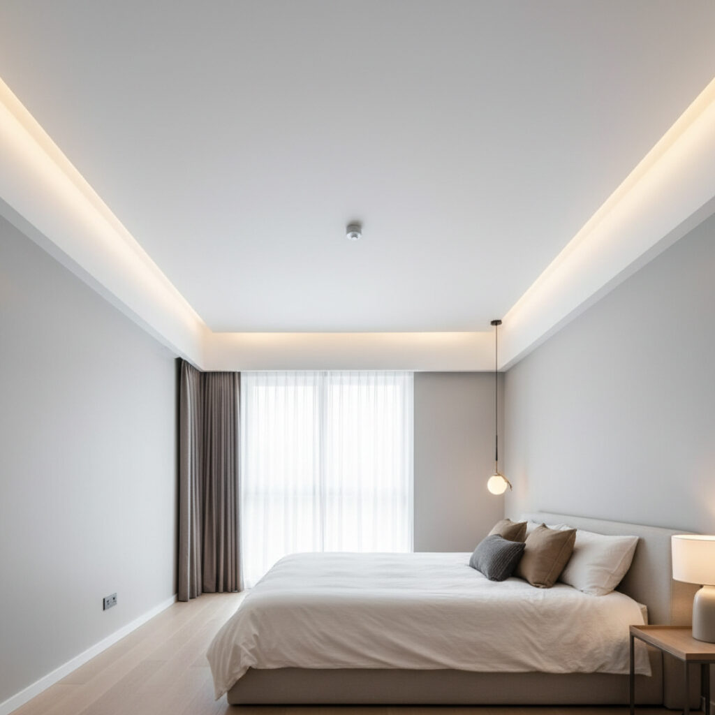 Plafon Desain Datar (Flat Ceiling)