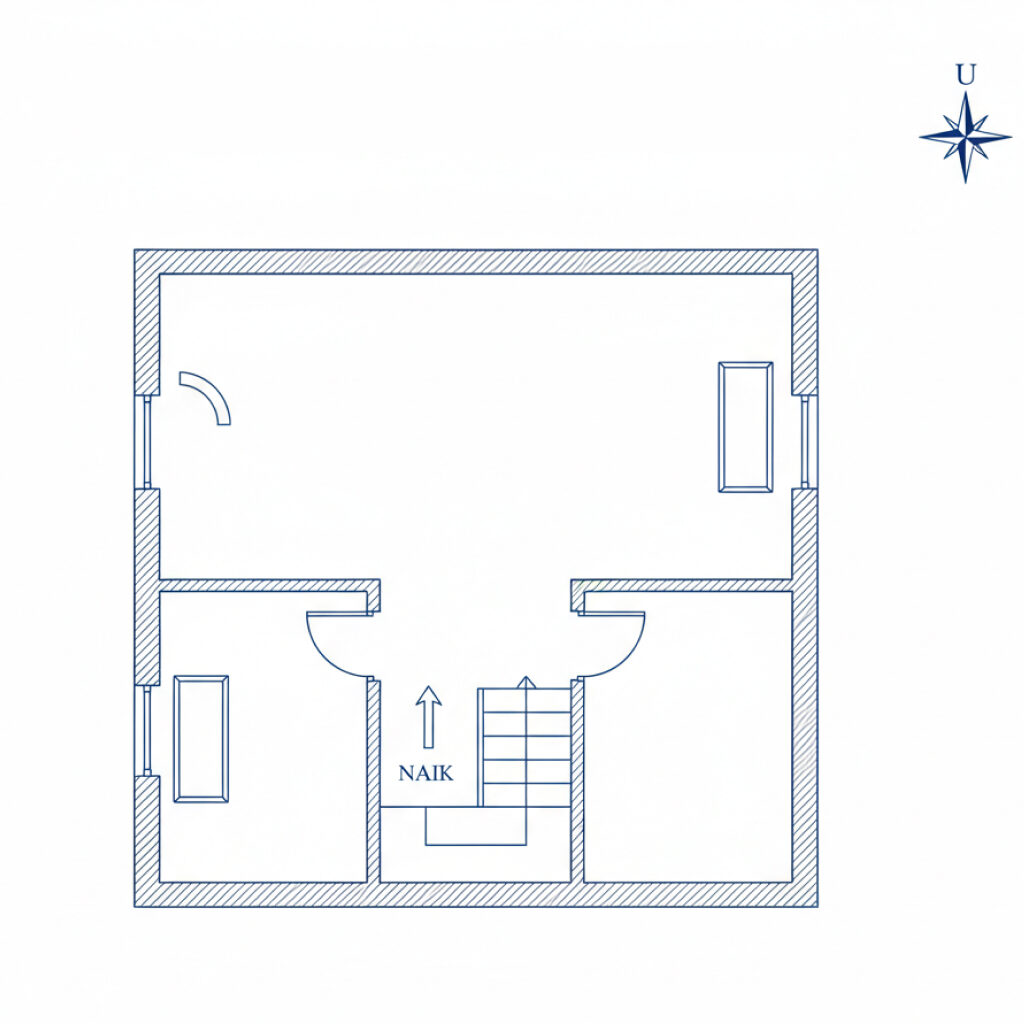 Simbol-Simbol Kunci dalam Denah Rumah