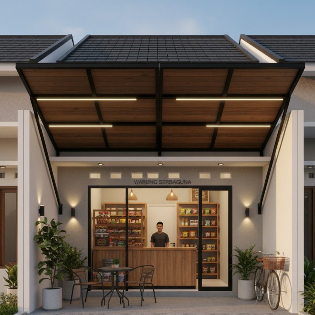 Warung dengan Pintu Multifungsi