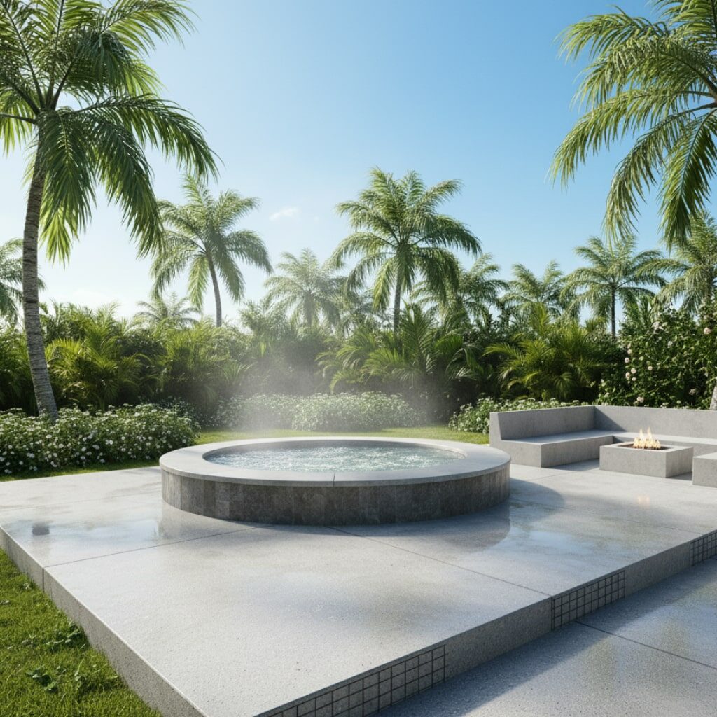 Jacuzzi Pelat Beton (Concrete Pad)