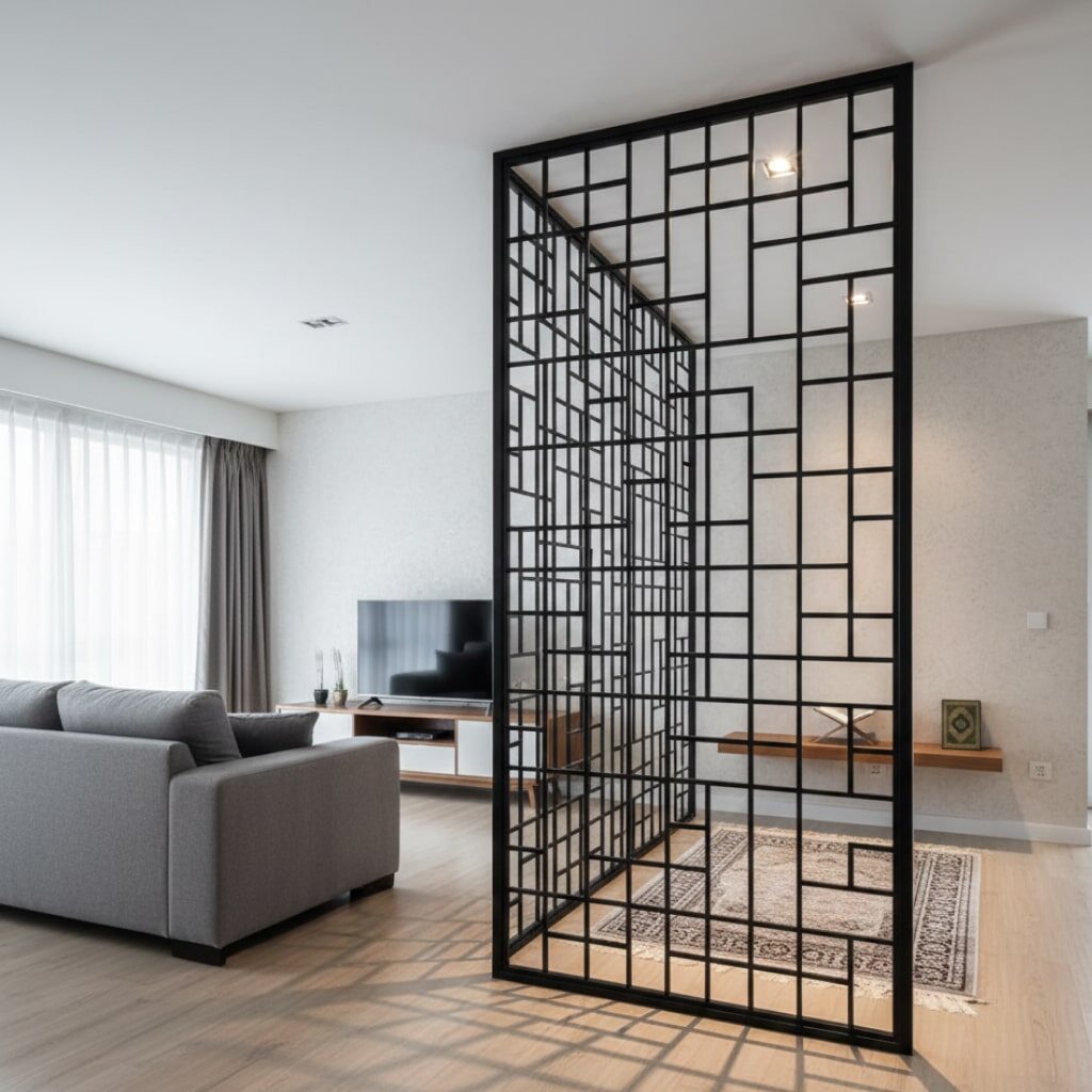 Partisi Besi Pola Unik