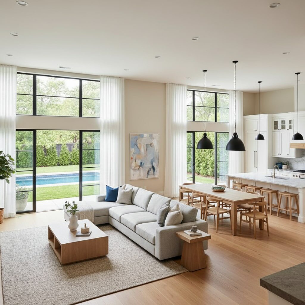 Rumah Konsep Open Floor Plan (Ruang Terbuka)