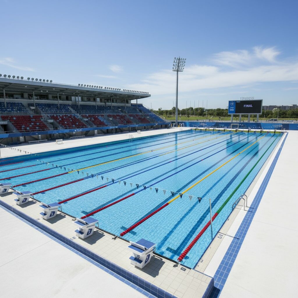 kolam renang kompetisi dengan standar Olimpiade