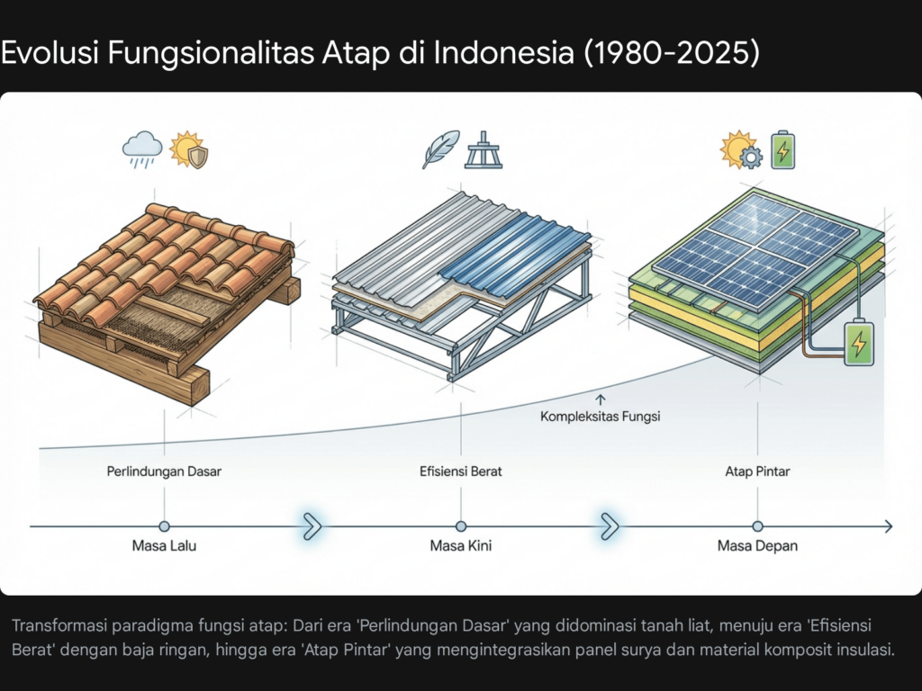 Evolusi Fungsionalitas Atap Indonesia