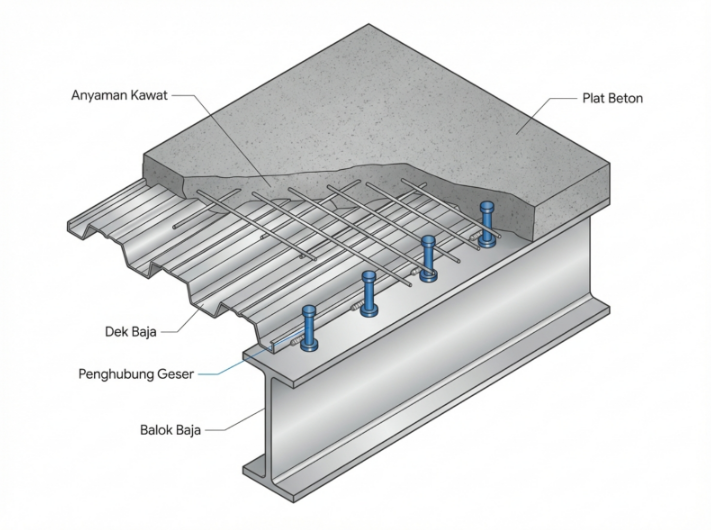 Lantai Komposit baja