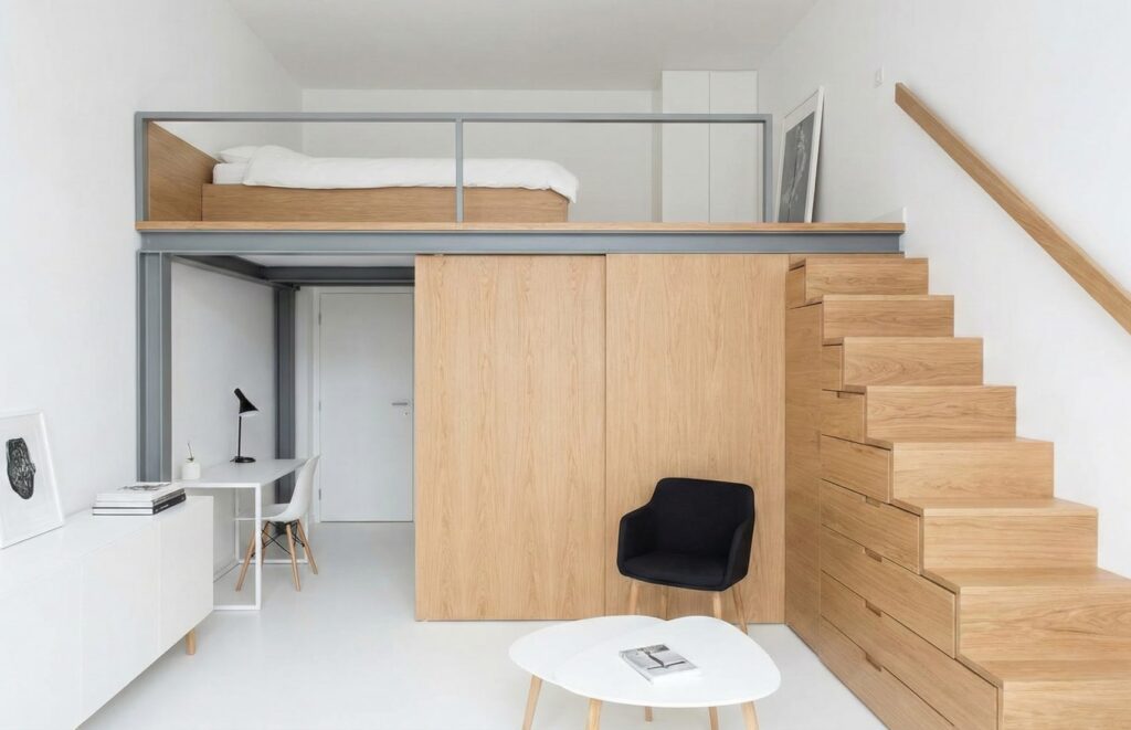 Mezzanine Kamar Scandinavian Minimalist