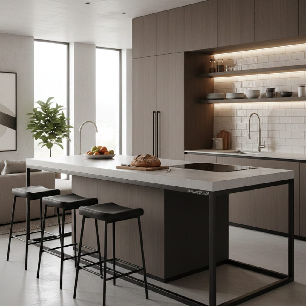 Dapur Minimalis Modern Industrial 