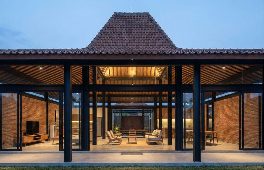 Desain Rumah Tradisional Modern Estetik