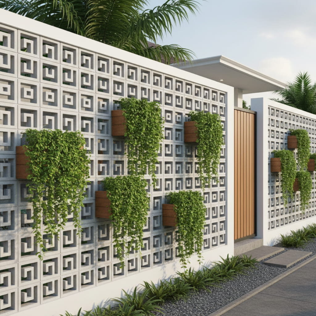 Integrasi Biophilic pada Pagar