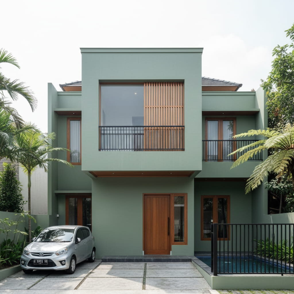 Warna Cat Rumah yang Sejuk Sage Green