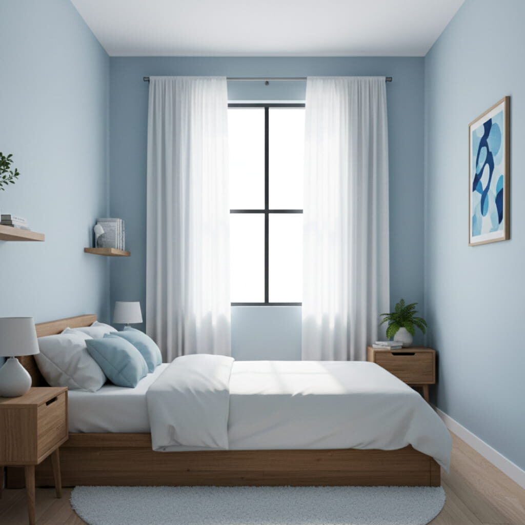 Warna Cat Rumah yang Sejuk Sky Blue