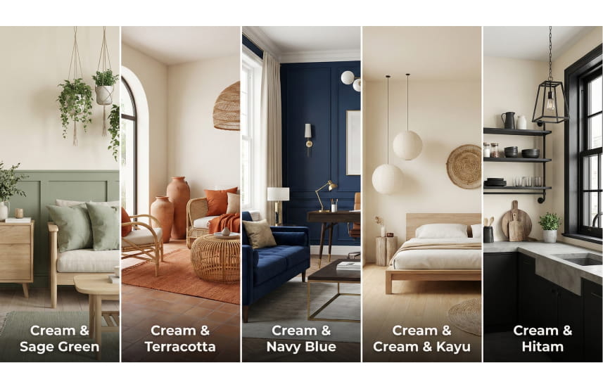 5 Kombinasi Tren Warna dan Material