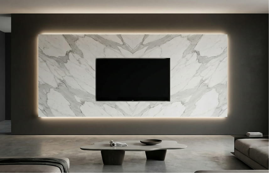 Backdrop TV Kontemporer Linear