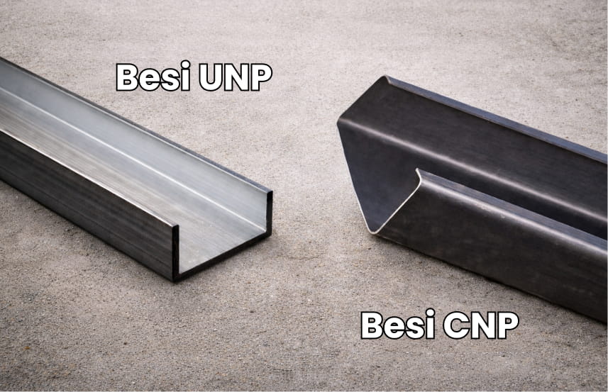 Bentuk Besi UNP vs Besi CNP