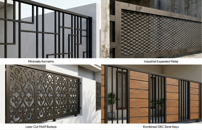 Macam-Macam Motif Pagar Besi Hollow
