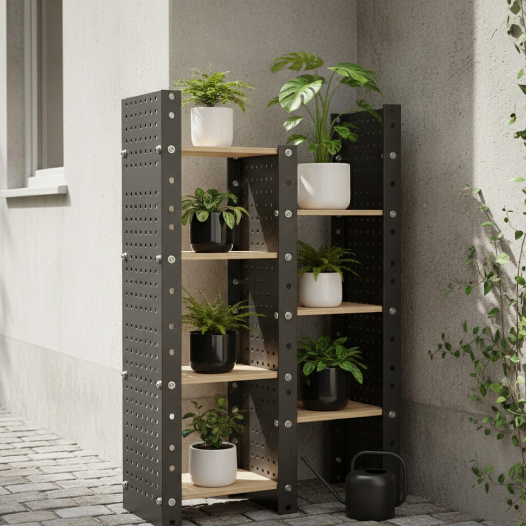 Rak Siku Lubang Minimalis (Minimalist Slotted Rack)