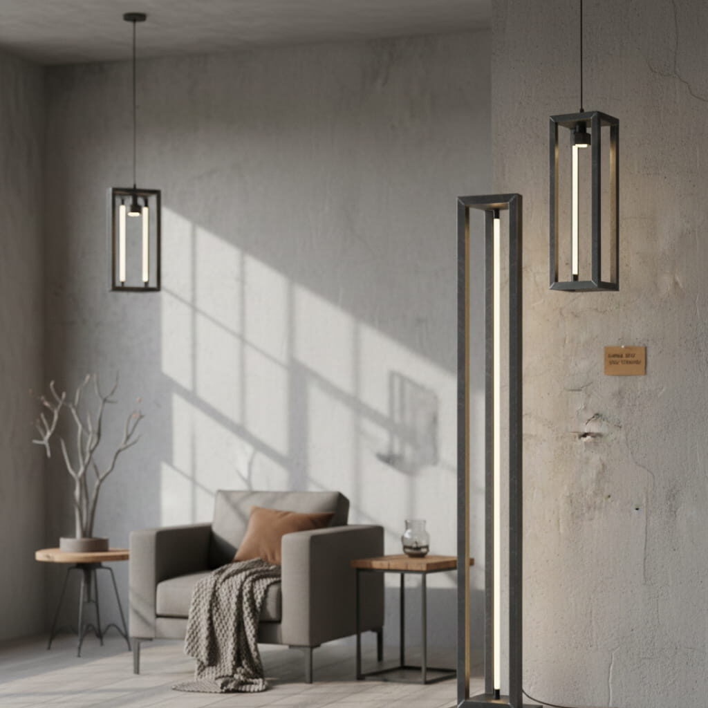 Solusi Pencahayaan Artistik Standing and Hanging Lamps